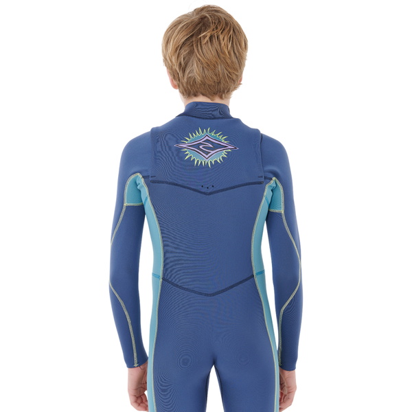 2026 Rip Curl Junior Dawn Patrol 3/2mm Chest Zip 147BFS - Light Navy